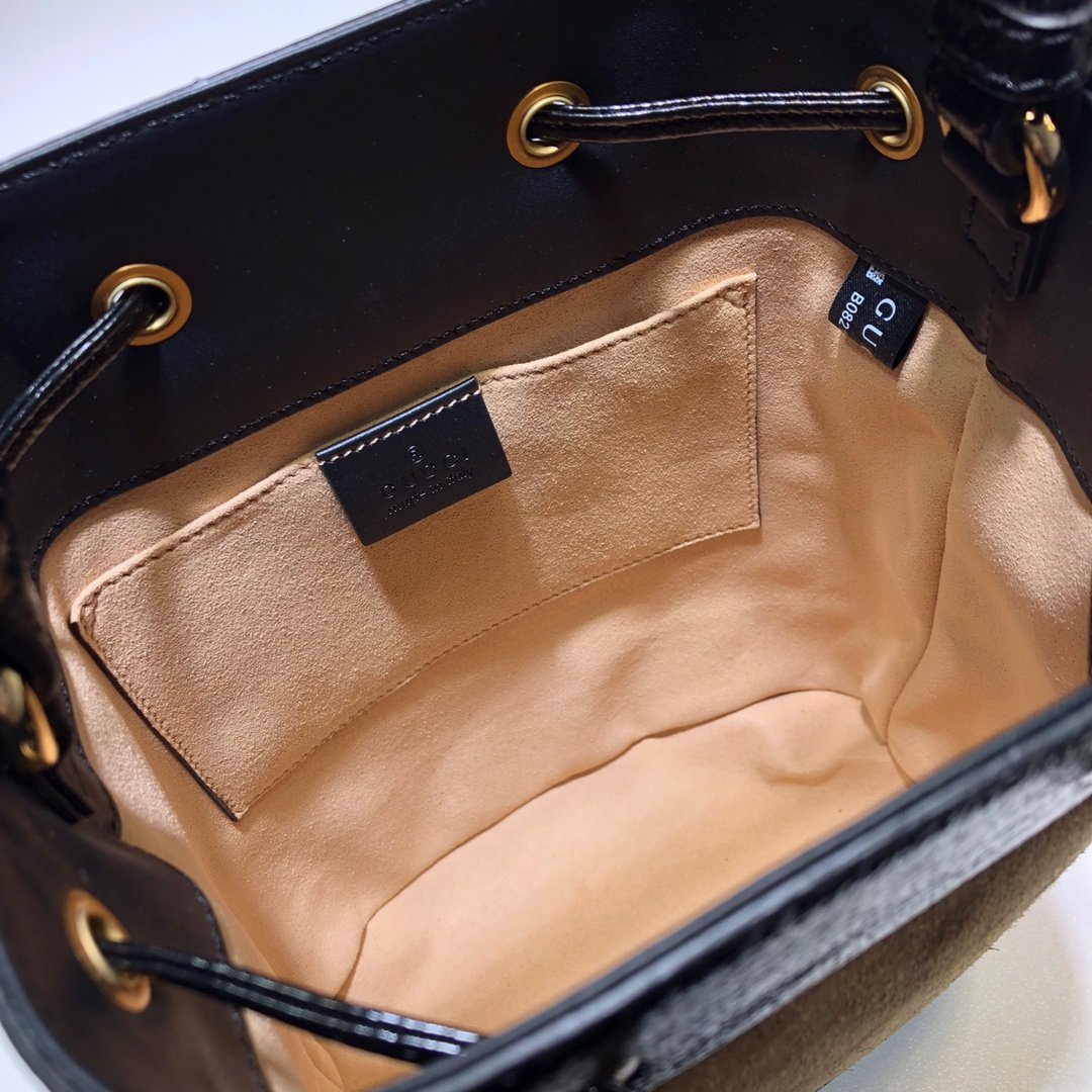 Gvc*1 Ophidia small GG bucket bag 002
