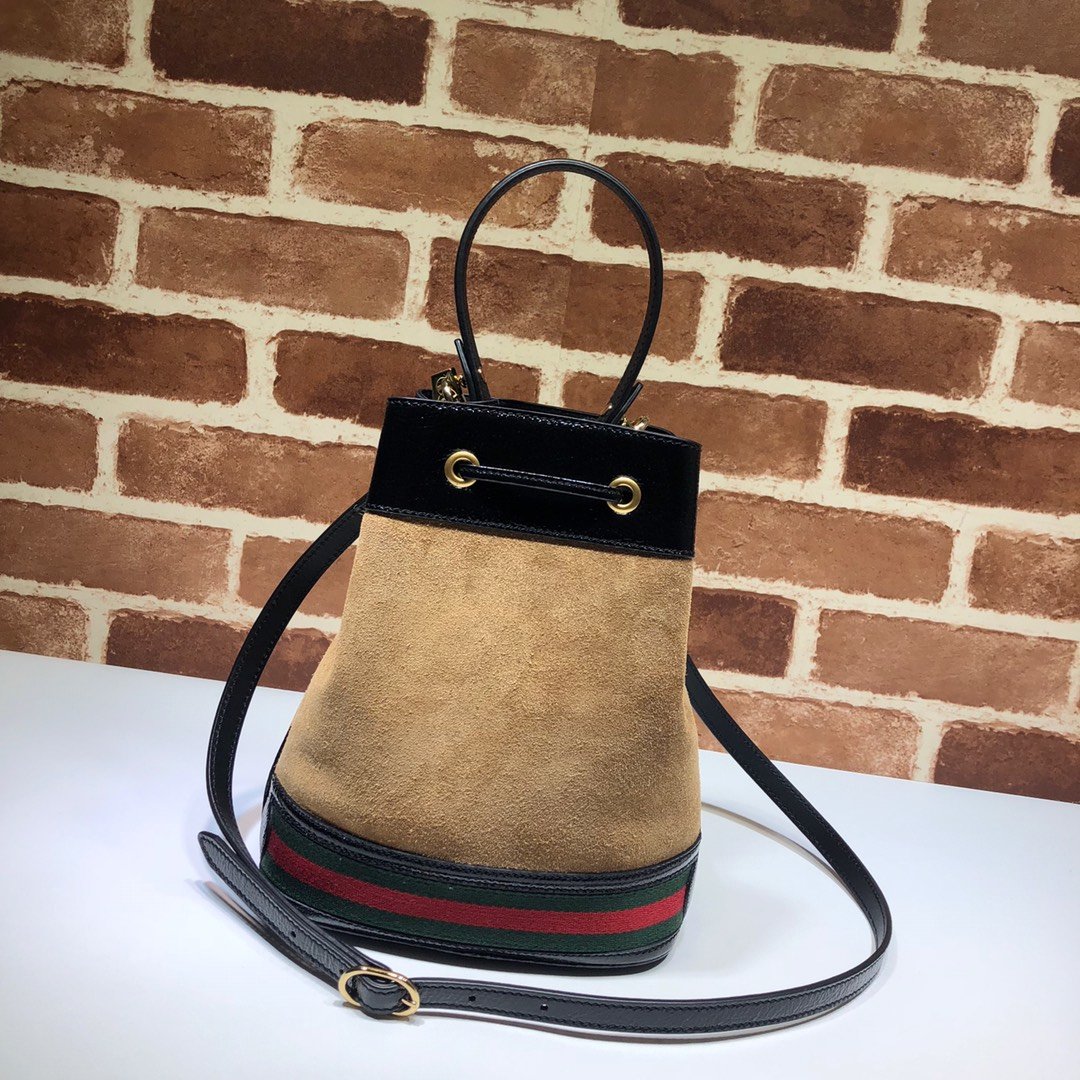 Gvc*1 Ophidia small GG bucket bag 002