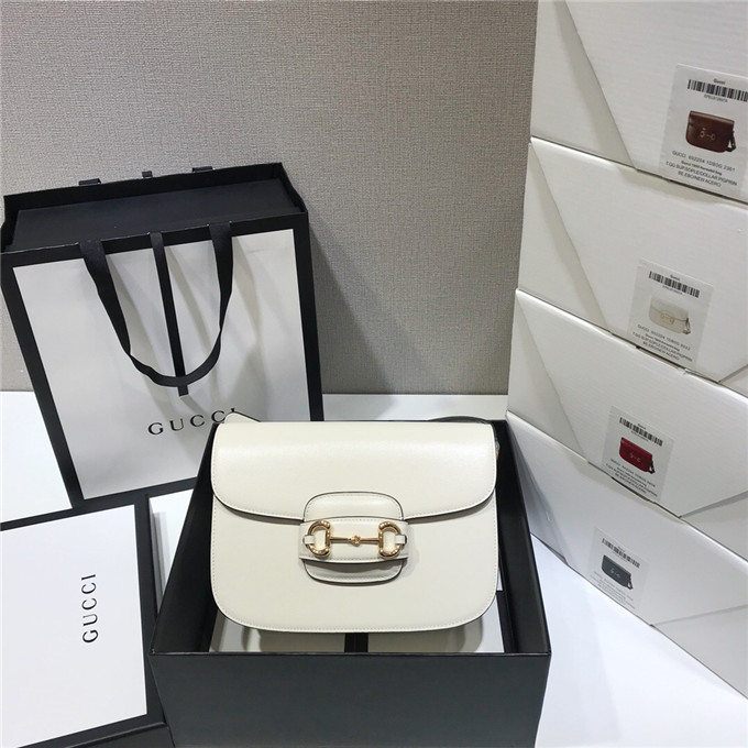 Gvc*1 1955 horsebit shoulder bag white