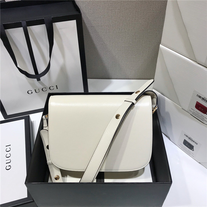 Gvc*1 1955 horsebit shoulder bag white