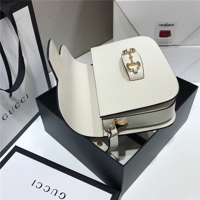 Gvc*1 1955 horsebit shoulder bag white