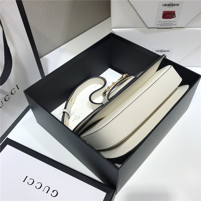 Gvc*1 1955 horsebit shoulder bag white