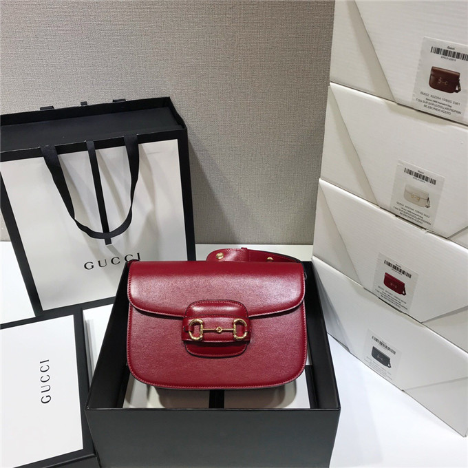 Gvc*1 1955 horsebit shoulder bag red