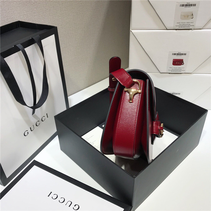 Gvc*1 1955 horsebit shoulder bag red