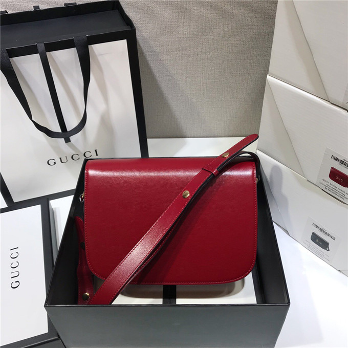 Gvc*1 1955 horsebit shoulder bag red
