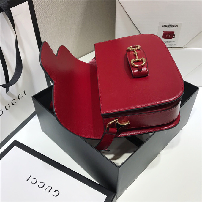Gvc*1 1955 horsebit shoulder bag red