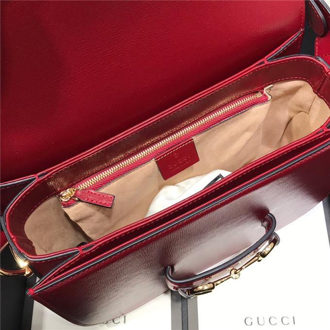 Gvc*1 1955 horsebit shoulder bag red