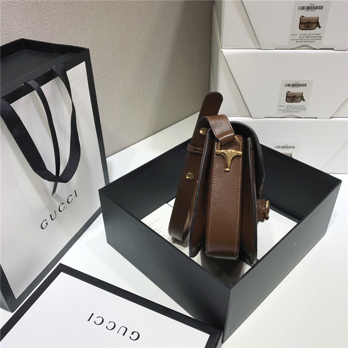 Bagsaaa Gvc*1 Horsebit 1955 small shoulder bag 602204 beige & brown - 25 x 18 x 8 cm