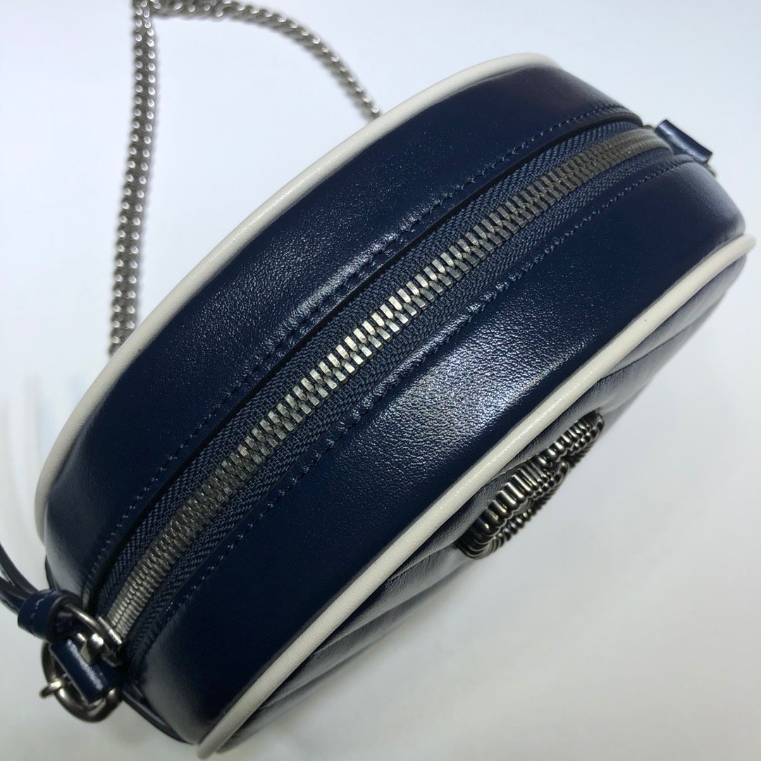 GG Marmont mini round shoulder bag