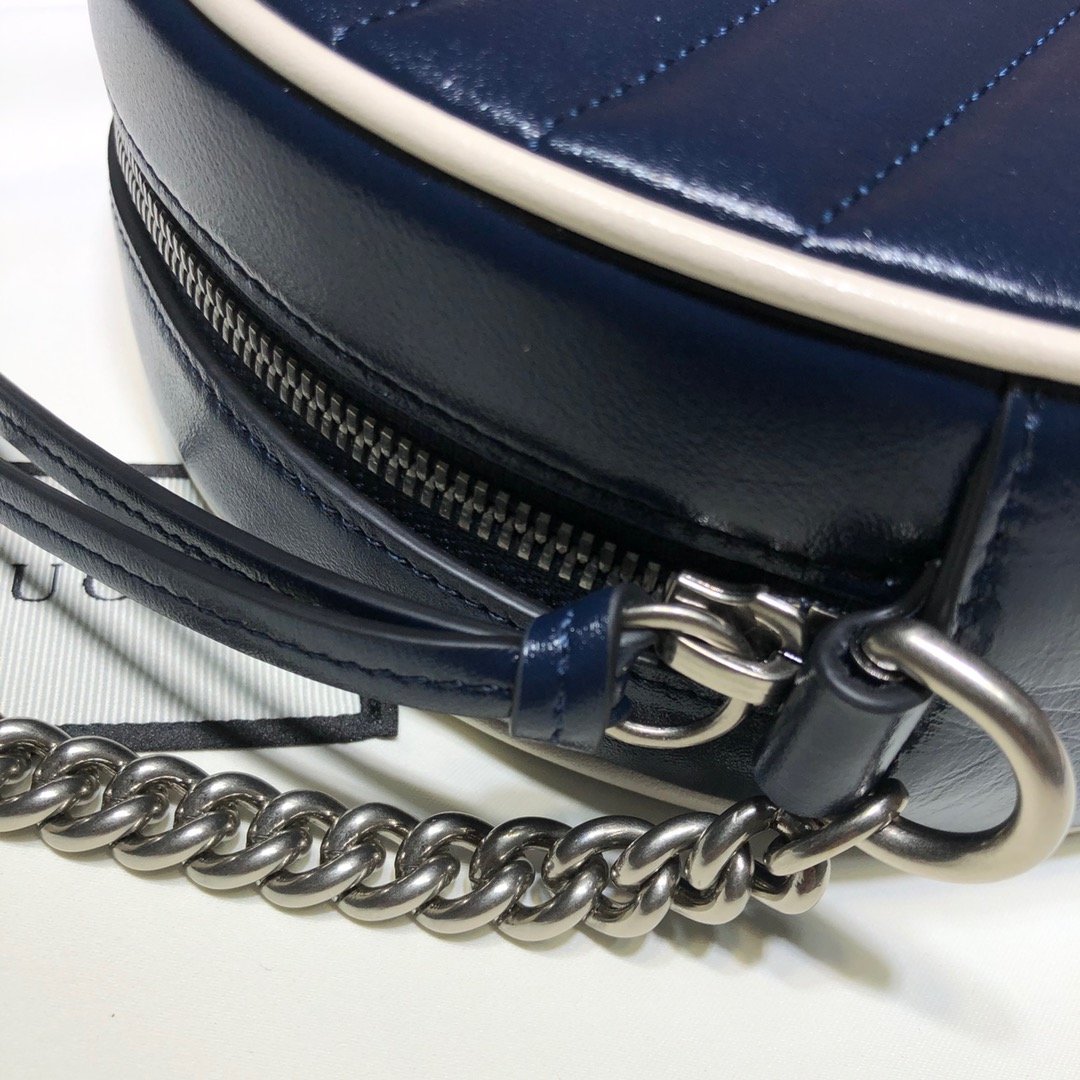GG Marmont mini round shoulder bag