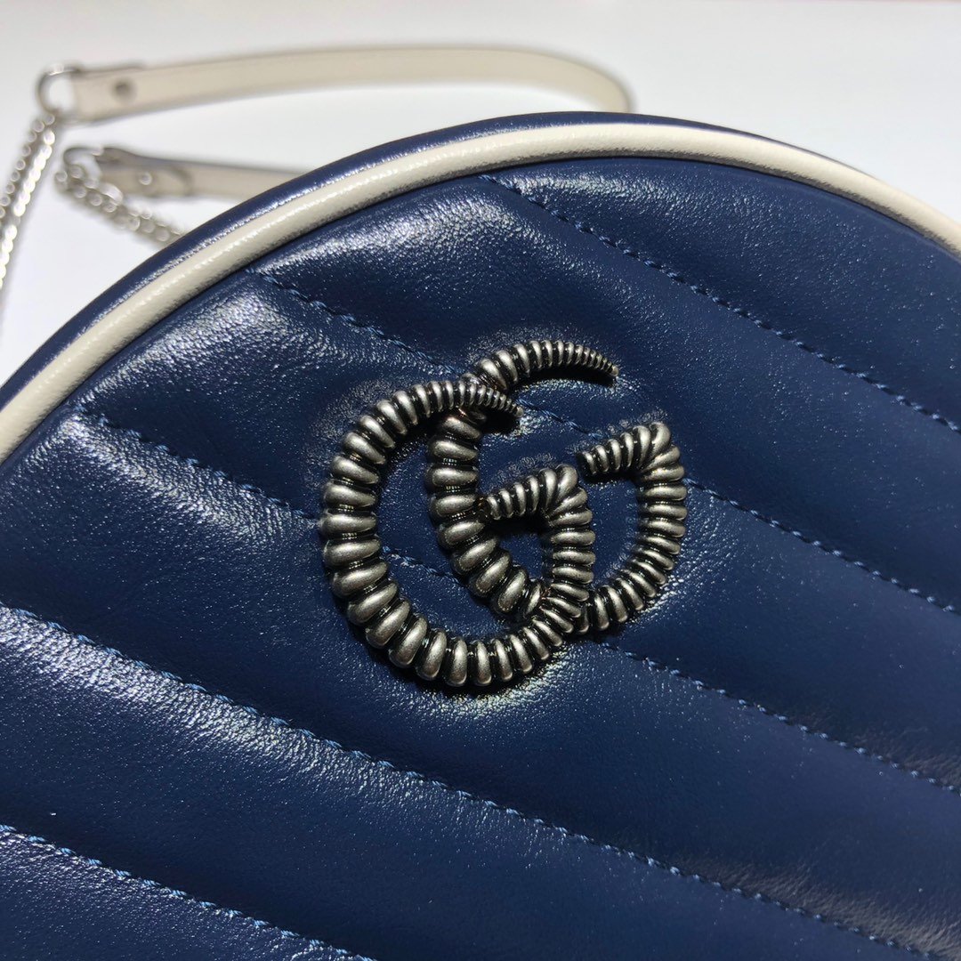 GG Marmont mini round shoulder bag
