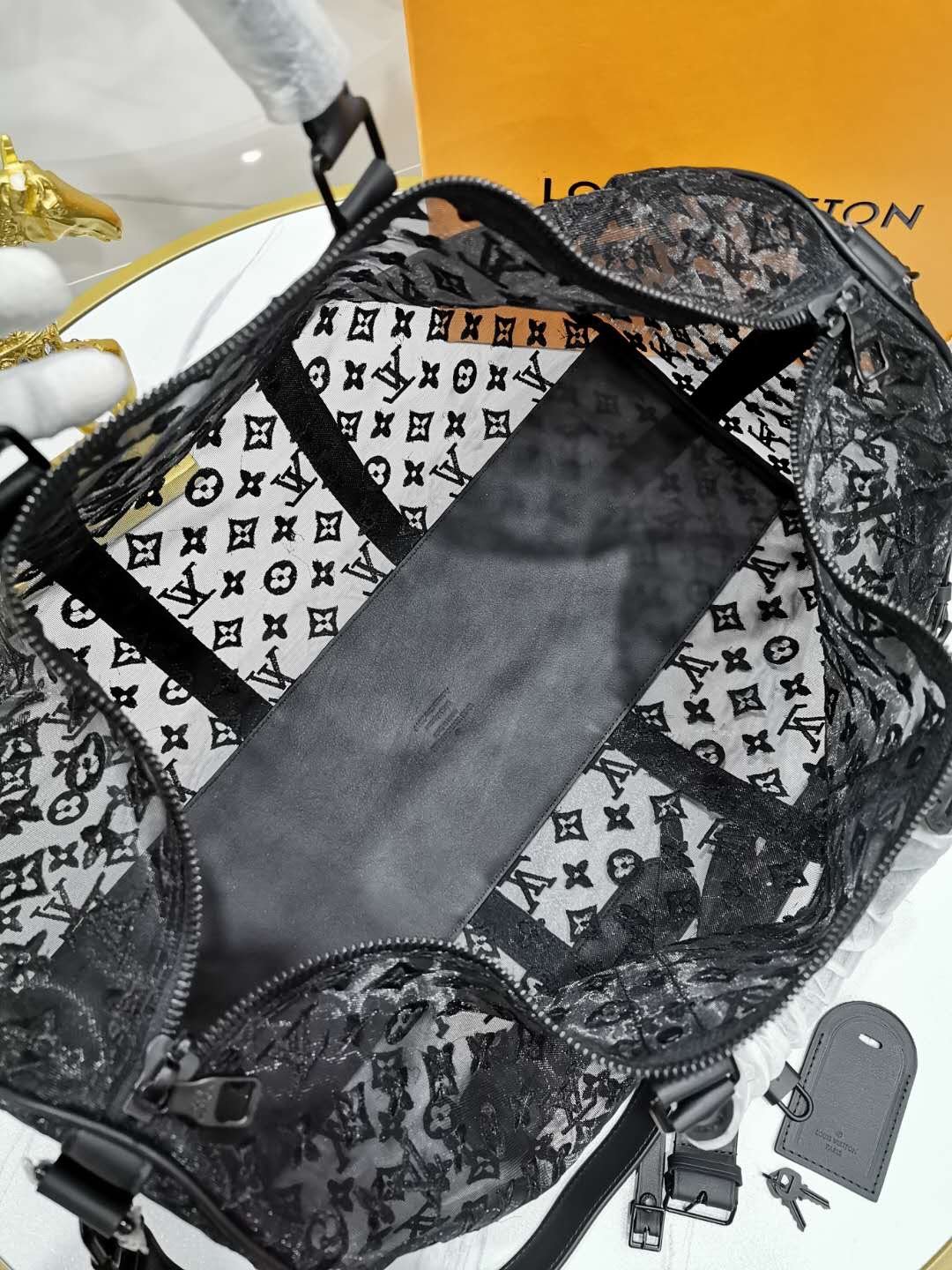 LV M53971 KEEPALL BANDOULIERE 50