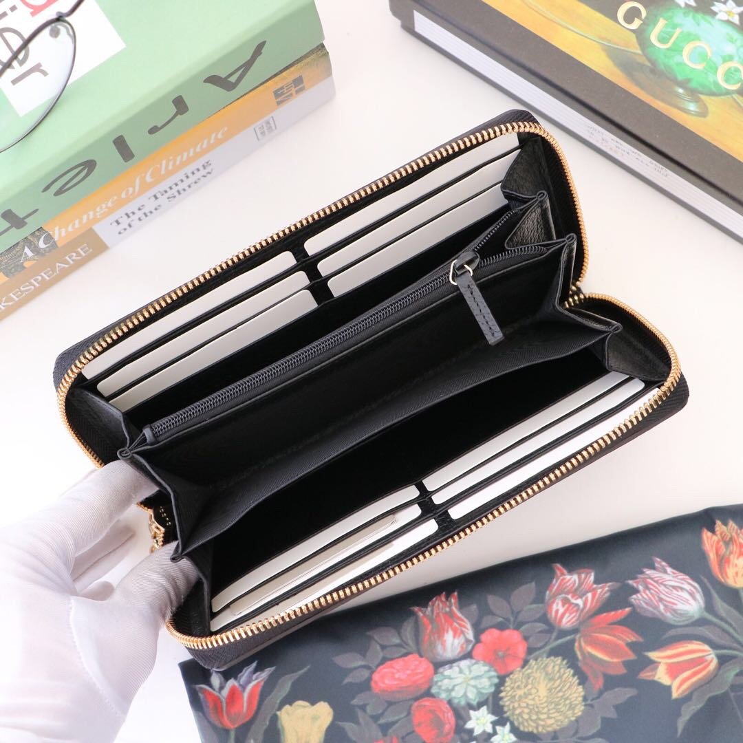 Gvc*1 Ophidia Zip Around Wallet black