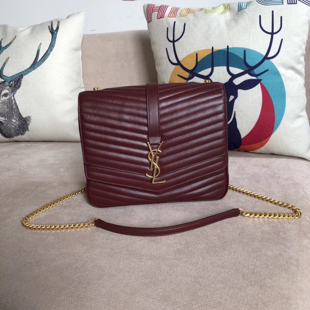 Y51 sulpice medium matelasse leather bag 24cm