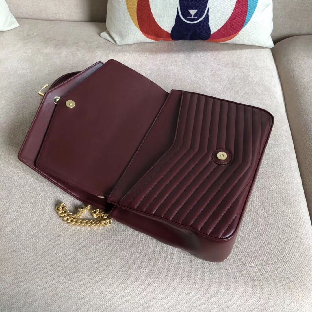 Y51 sulpice medium matelasse leather bag 24cm