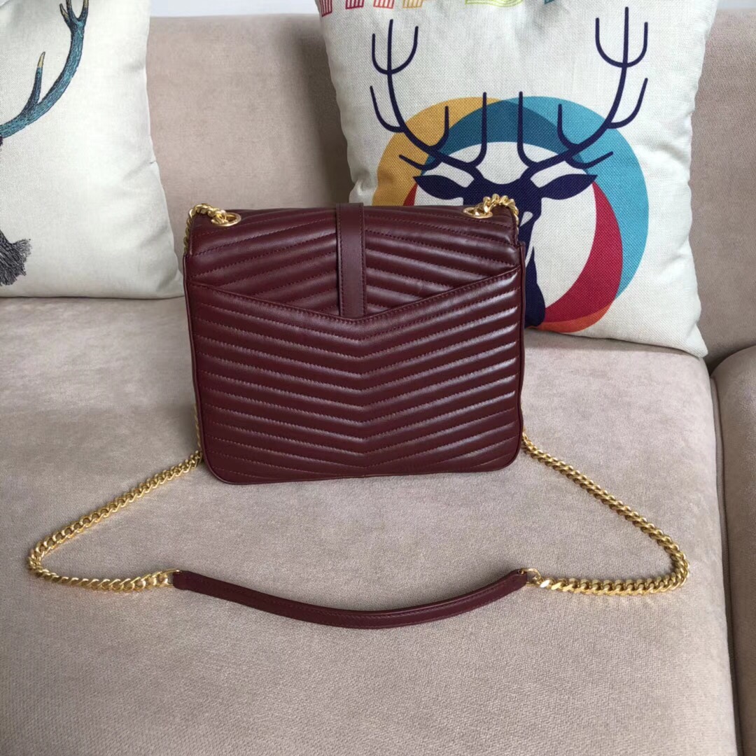 Y51 sulpice medium matelasse leather bag 24cm