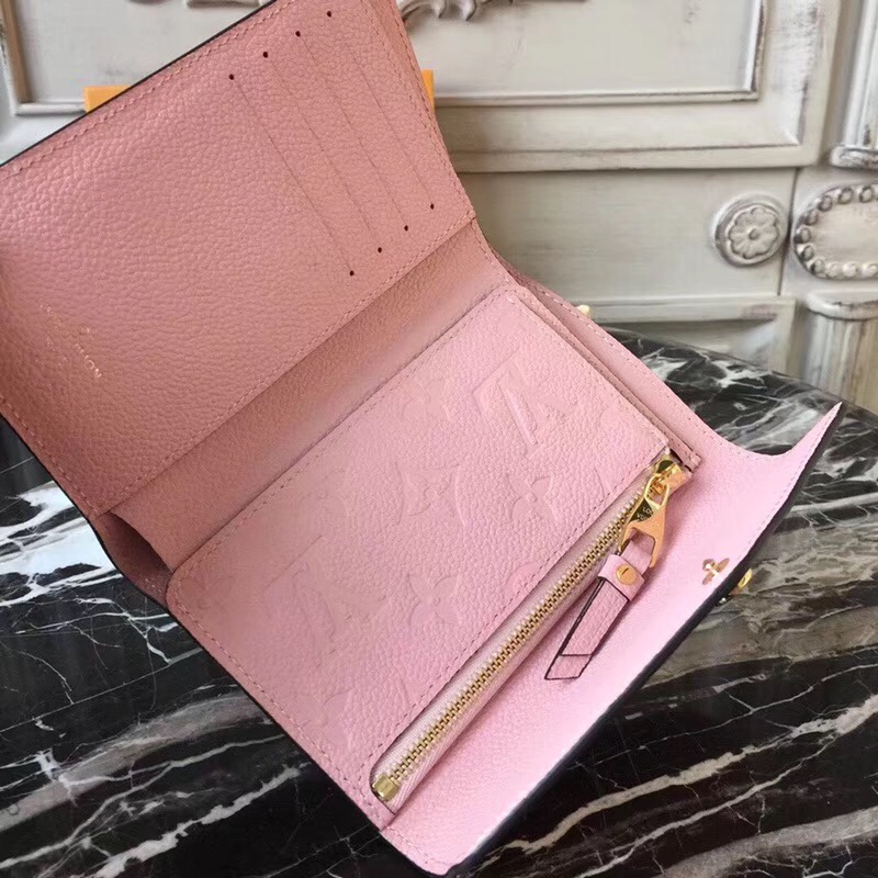 L0vis Vvtt0n Pink Compact Curieuse M60568 Wallet