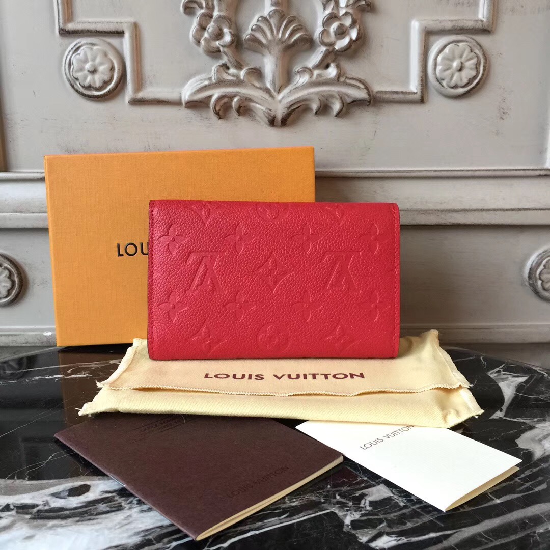 L0vis Vvtt0n Red Compact Curieuse M60568 Wallet
