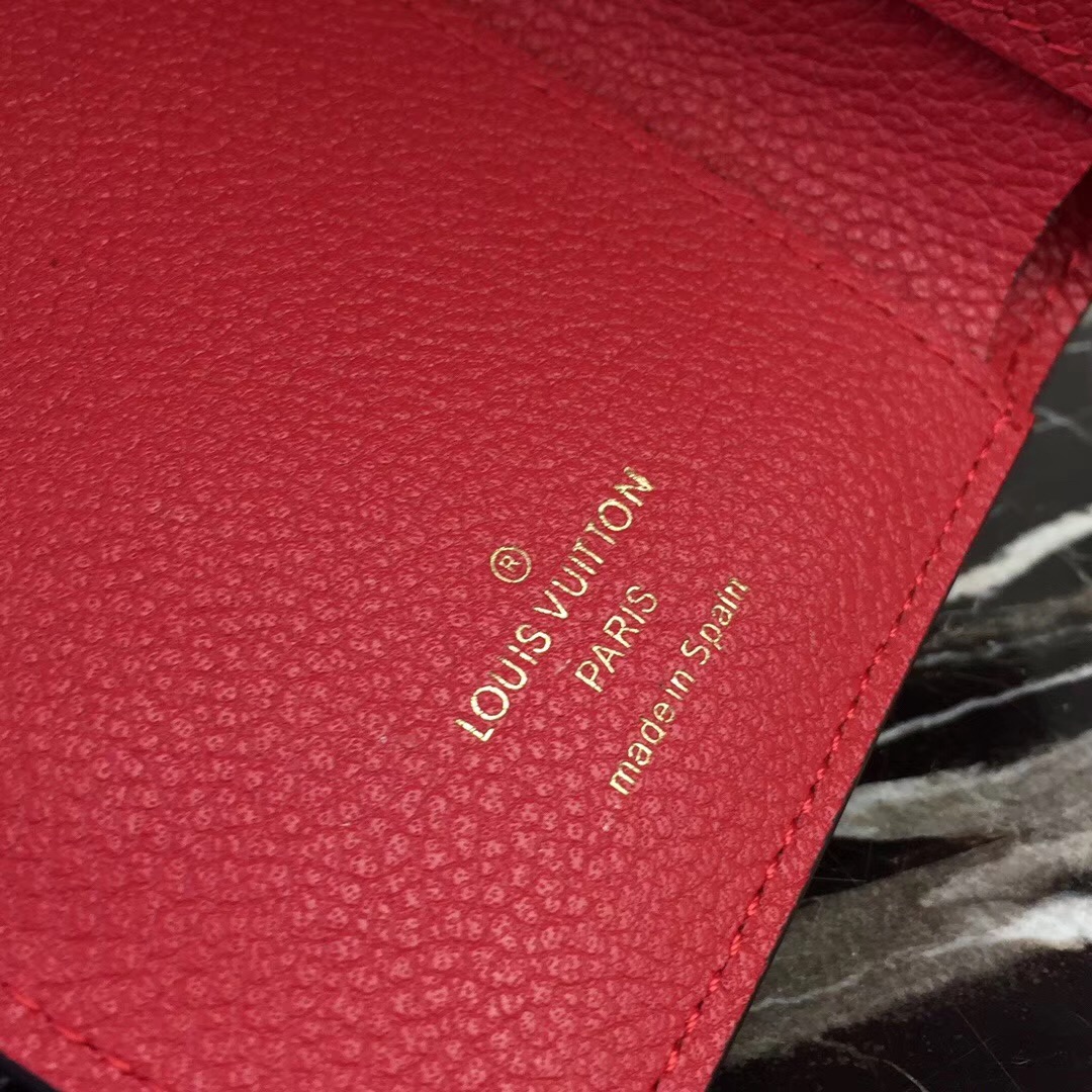 L0vis Vvtt0n Red Compact Curieuse M60568 Wallet