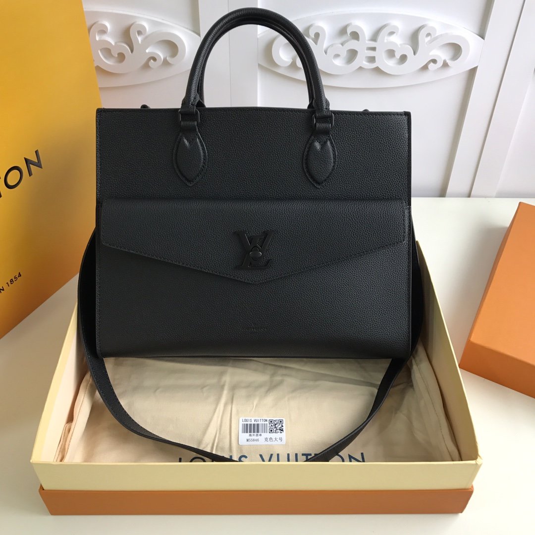 L0vis Vvtt0n Lockme large Tote M55846 Black