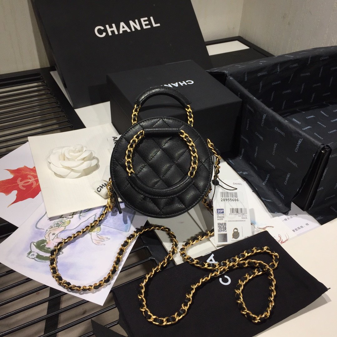 Ch**el 2020 Pouches Cosmetic Bags black