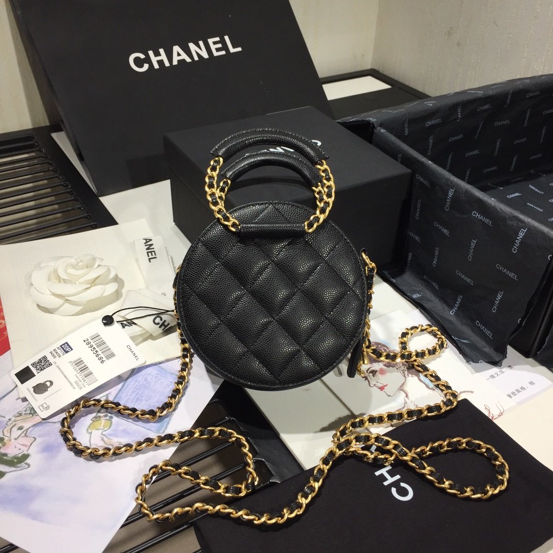 Ch**el 2020 Pouches Cosmetic Bags black