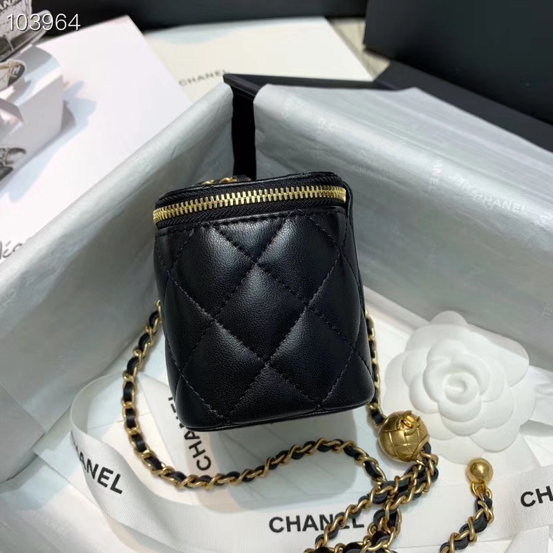 Ch**el 2020 SS Cosmetic Bag Black