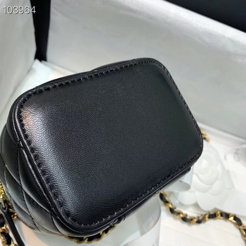 Ch**el 2020 SS Cosmetic Bag Black