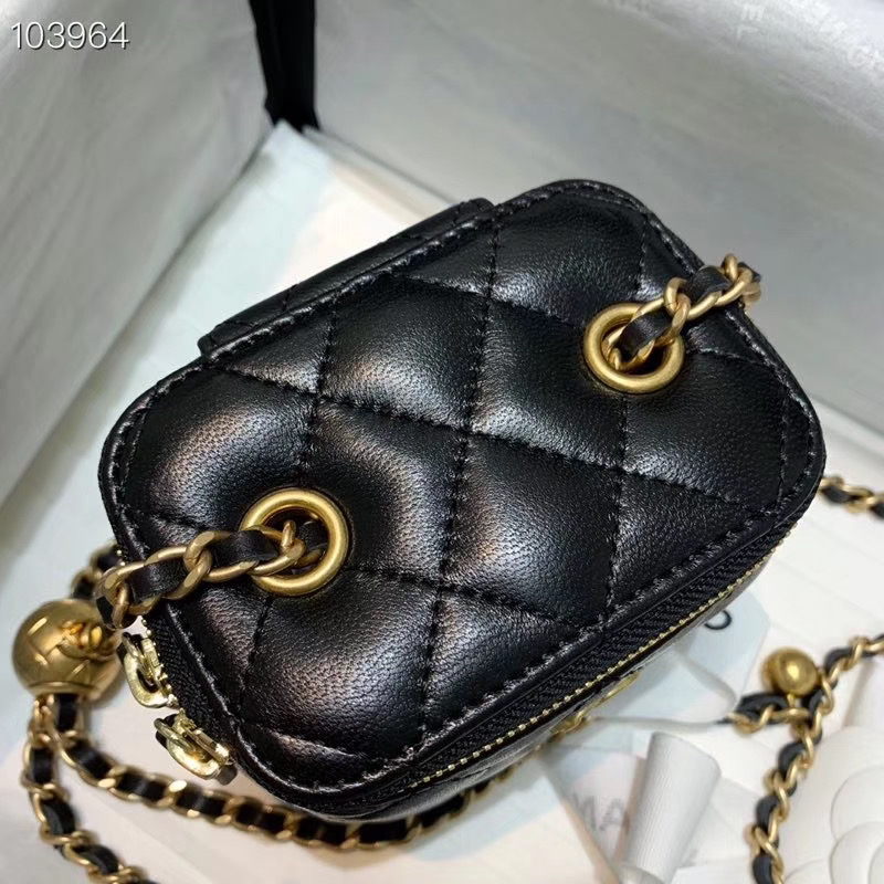 Ch**el 2020 SS Cosmetic Bag Black