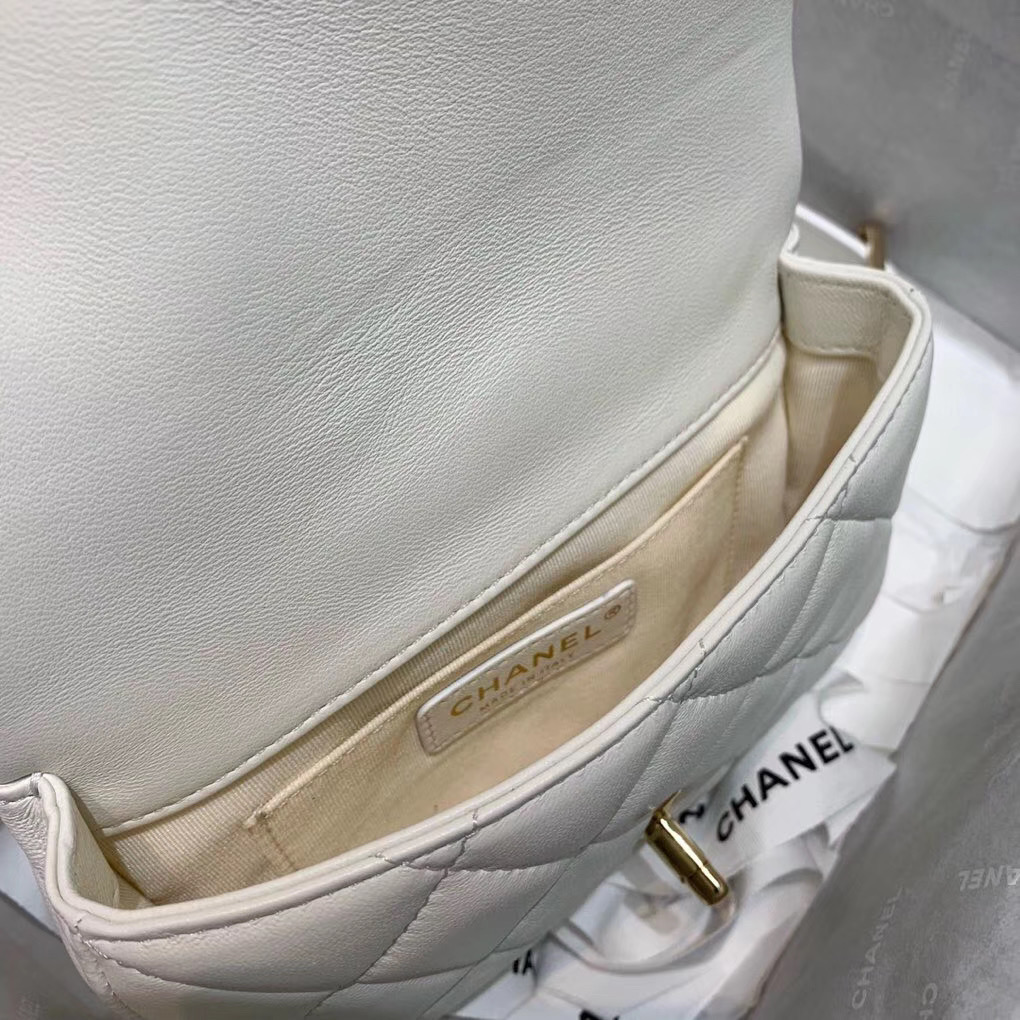 Ch**el 2020 Spring Flap Bag White