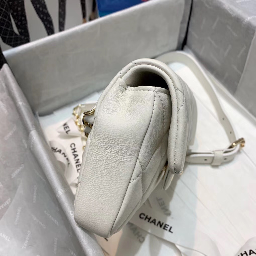 Ch**el 2020 Spring Flap Bag White