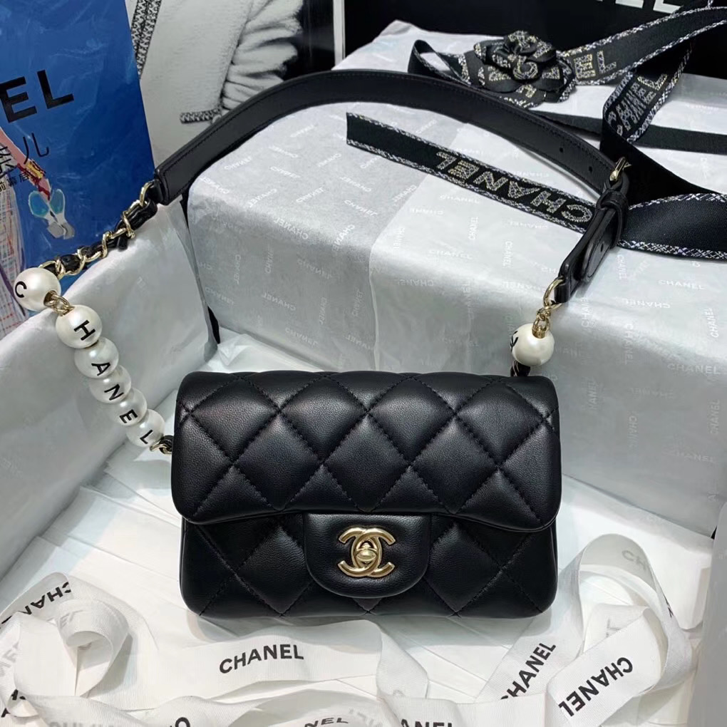 Ch**el 2020 Spring Flap Bag Black