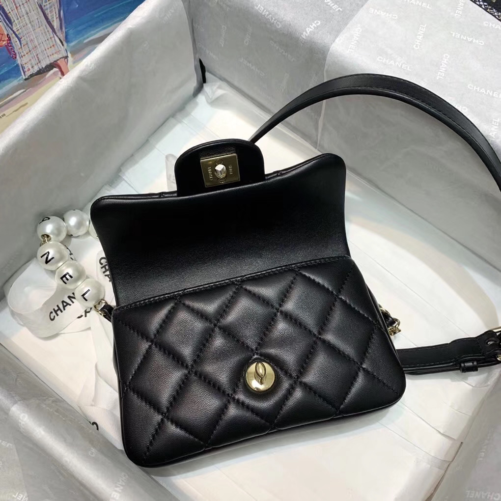 Ch**el 2020 Spring Flap Bag Black