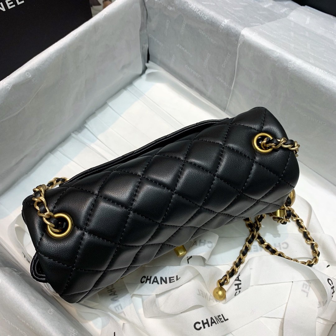 Ch**el Flap Bag 20CM Black