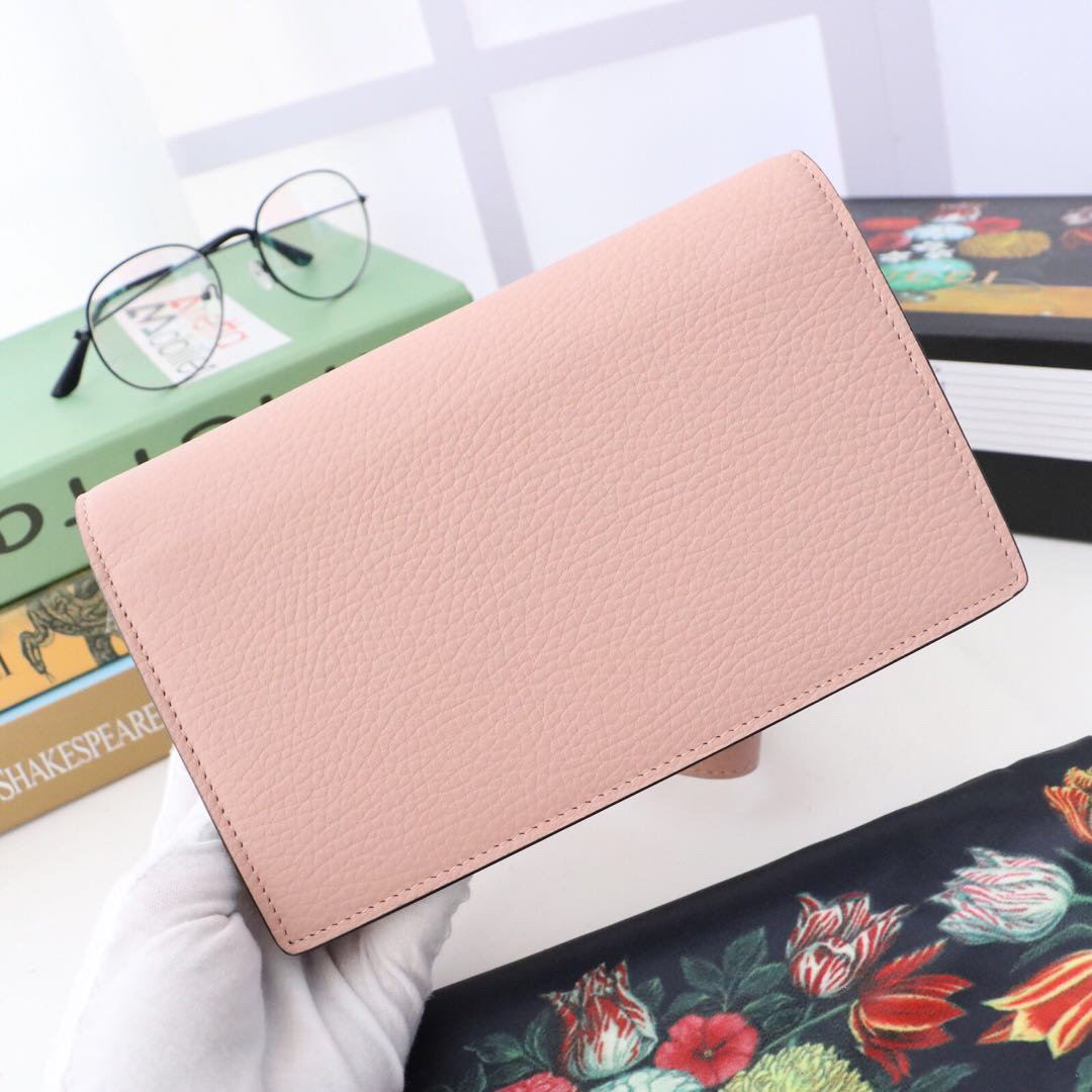 Gvc*1 510314 Pink Leather Interlocking Bag
