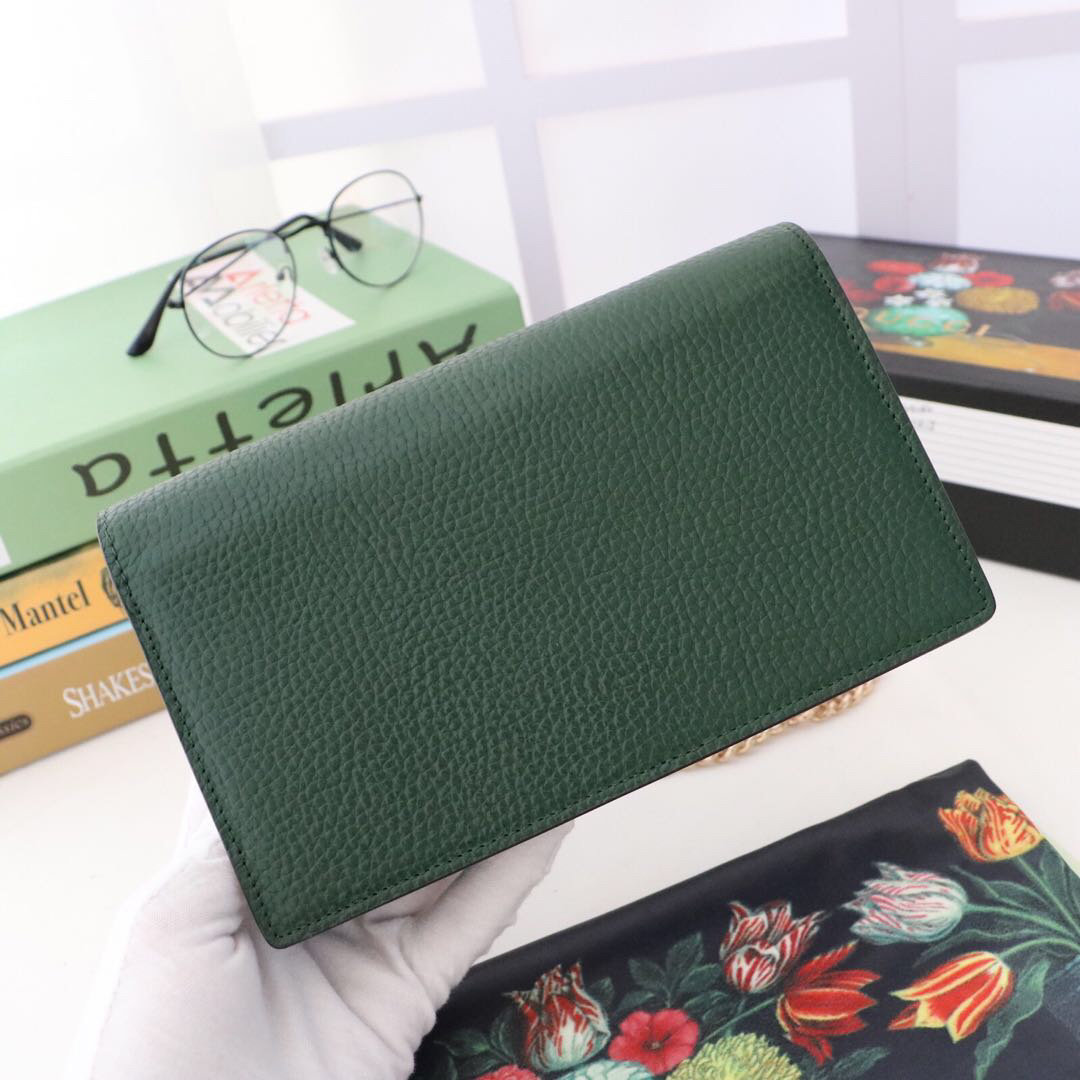 Gvc*1 510314 green Leather Interlocking Bag