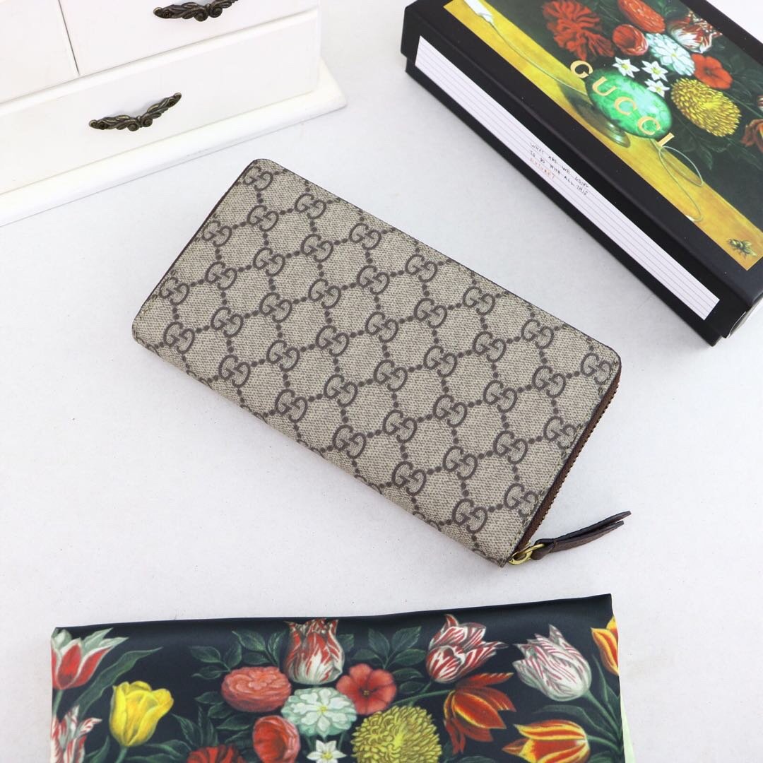 Gvc*1 Vintage GG Svp*me zip around wallet 473953