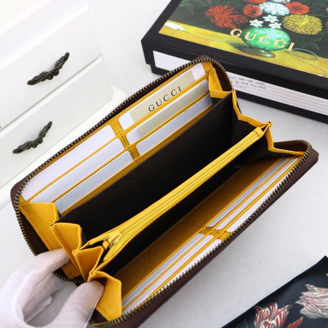 Gvc*1 Vintage GG Svp*me zip around wallet 473953