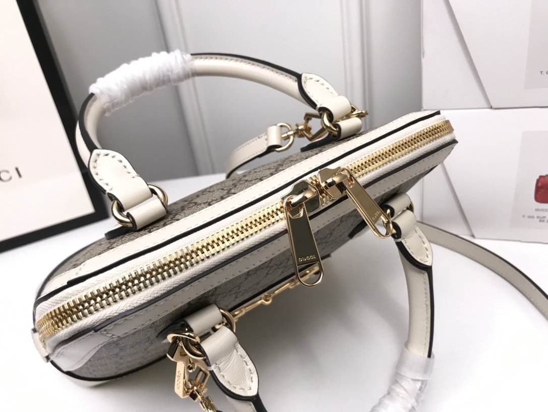 Gvc*1 1955 Horsebit Top handle bag White