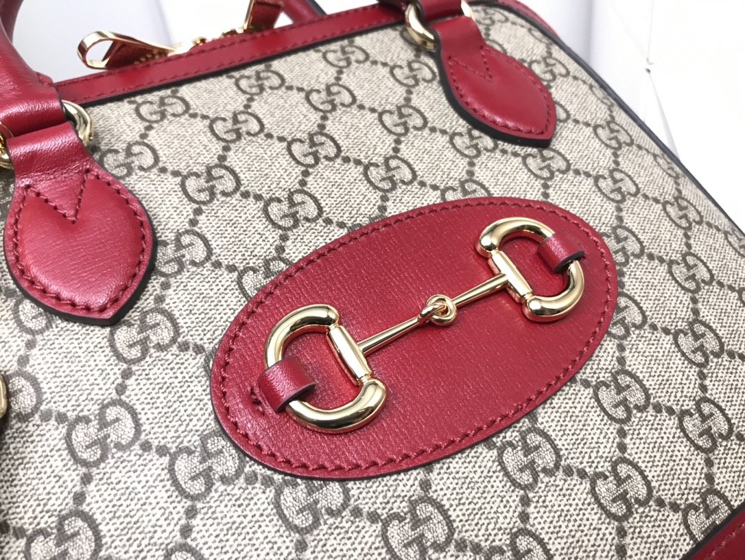Gvc*1 1955 Horsebit Top handle bag Red