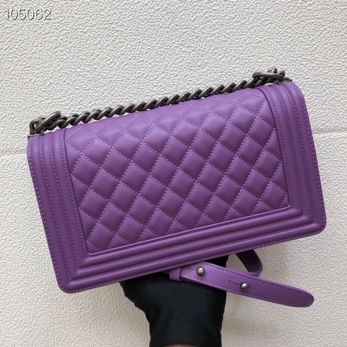 Ch**el Lambskin Leboy bag 25cm