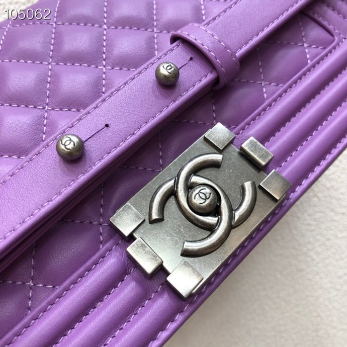 Ch**el Lambskin Leboy bag 25cm