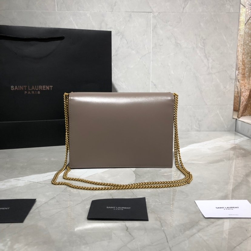 Y51 Sa1nt Lau*nt Cassandra Clasp Bag khaki