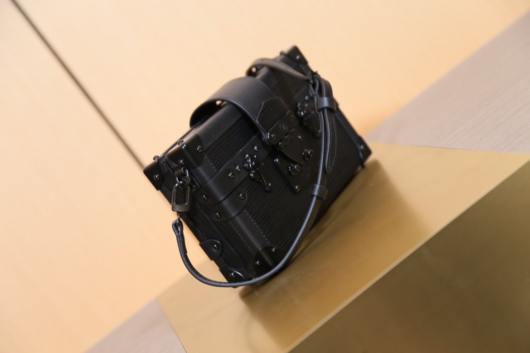 LV Petite Malle High End Leathers Black Handbags