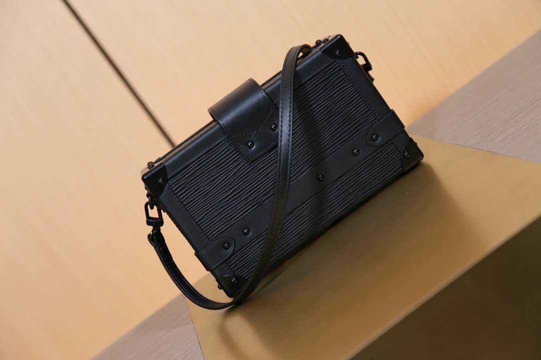 LV Petite Malle High End Leathers Black Handbags