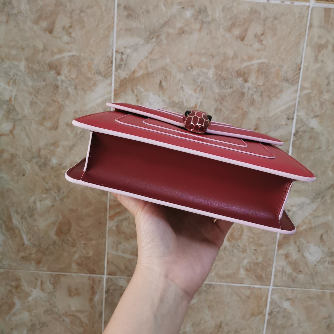 Bvlga Serpenti in Love Bag 20cm red
