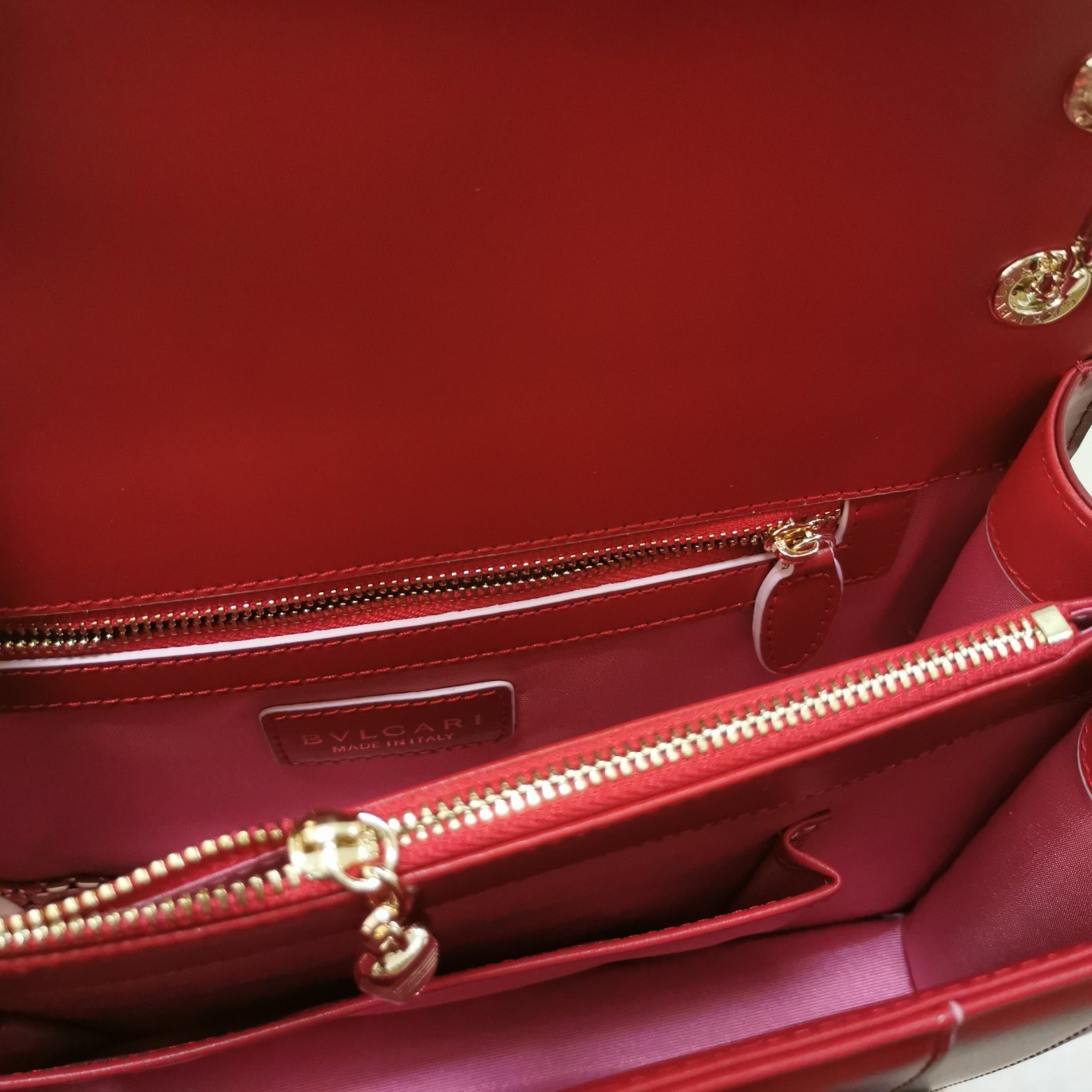 Bvlga Serpenti in Love Bag 27cm red