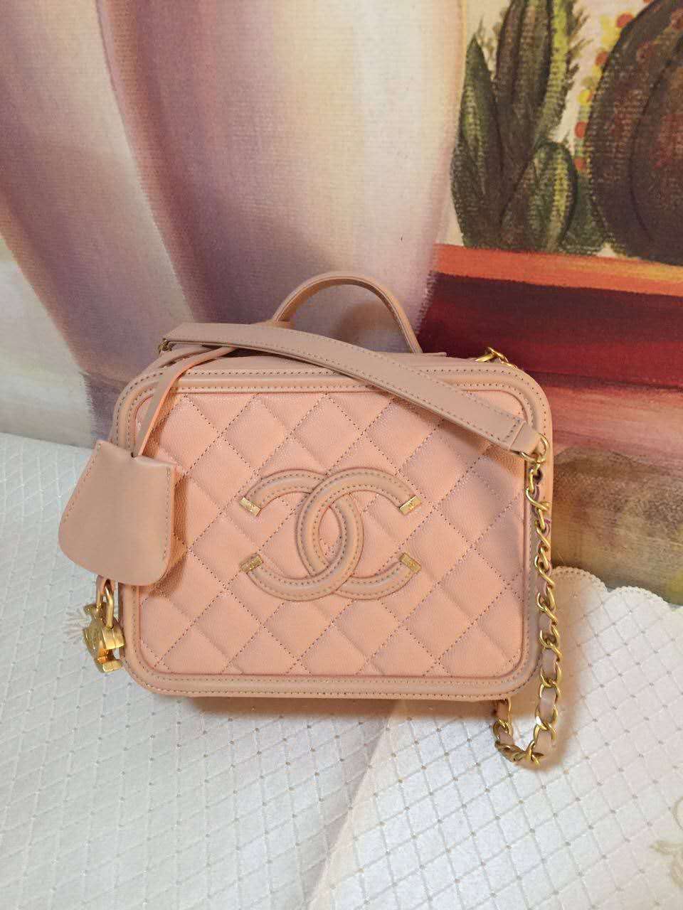 Ch**el medium Caviar Vanity bag