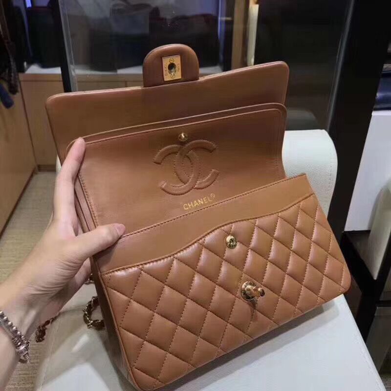 Ch**el Flap Bag Lambskin 25cm
