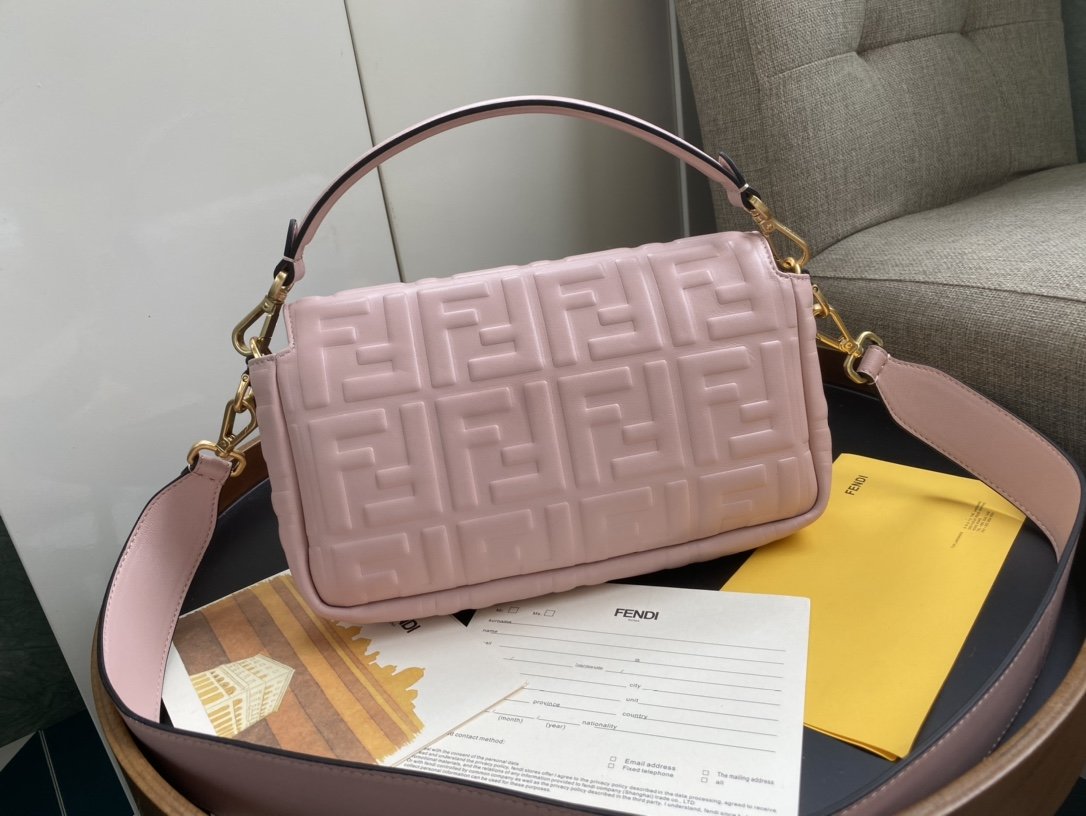 F**di Baguette Bag 26cm Pink